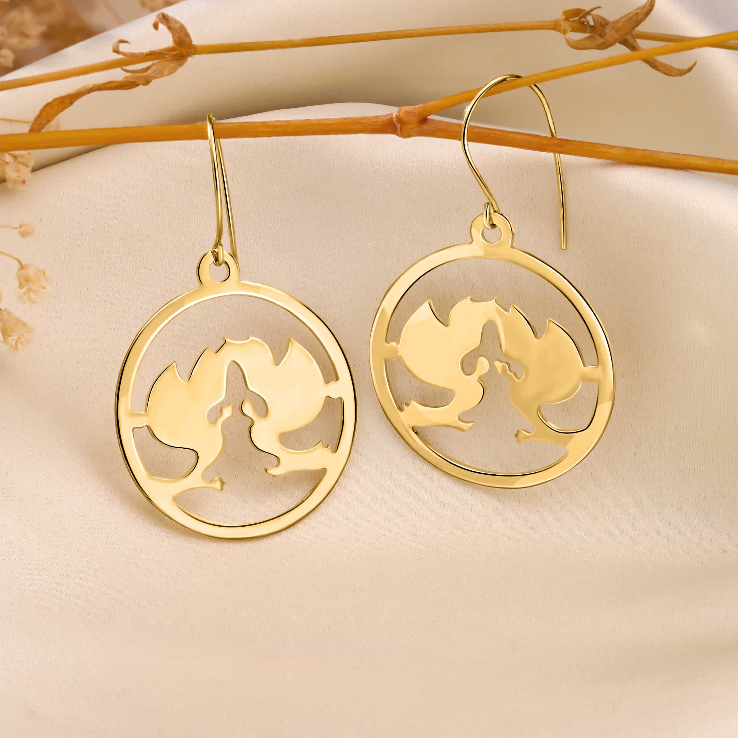 עגילי כרובים גדול