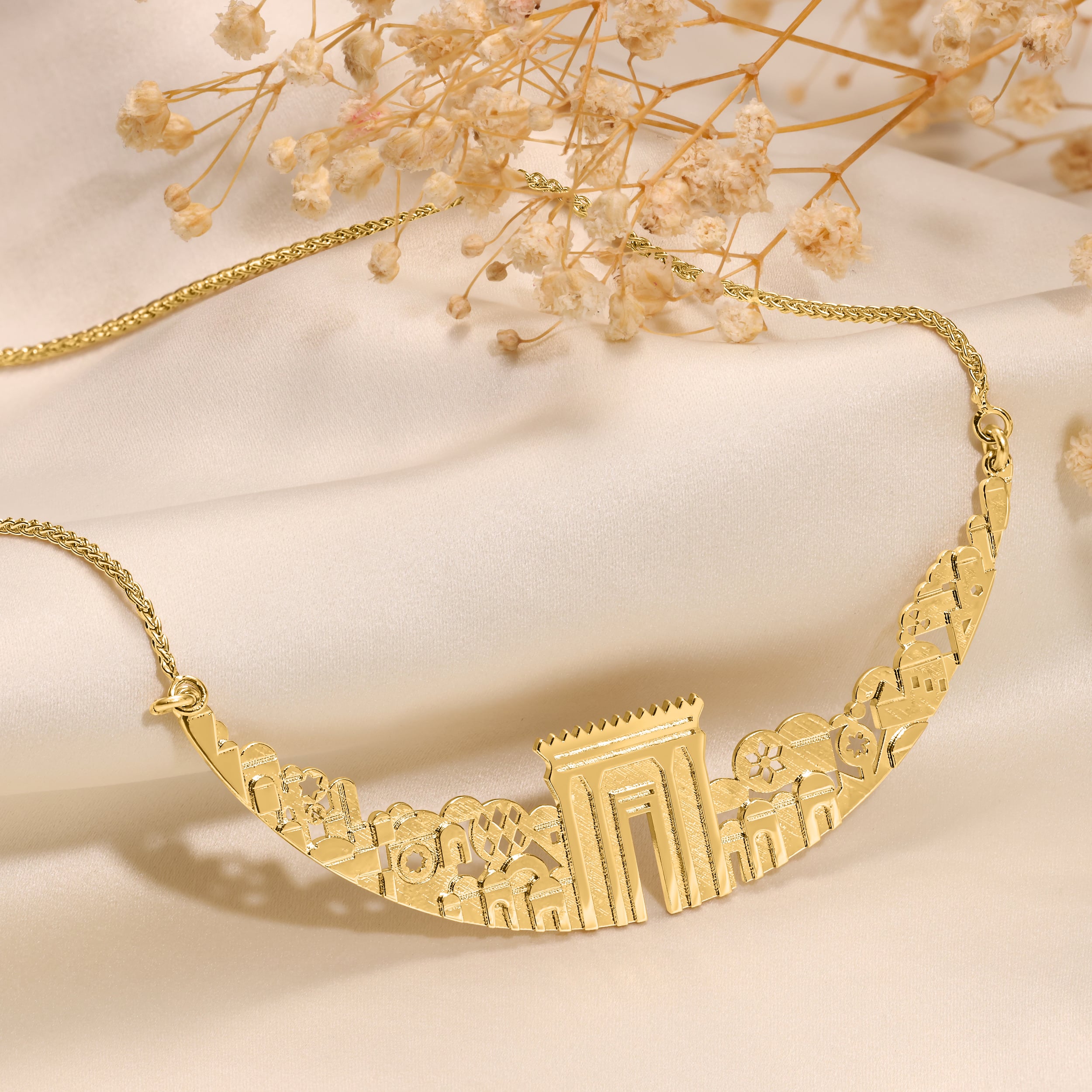 תליון ירושלים של זהב - בסיס