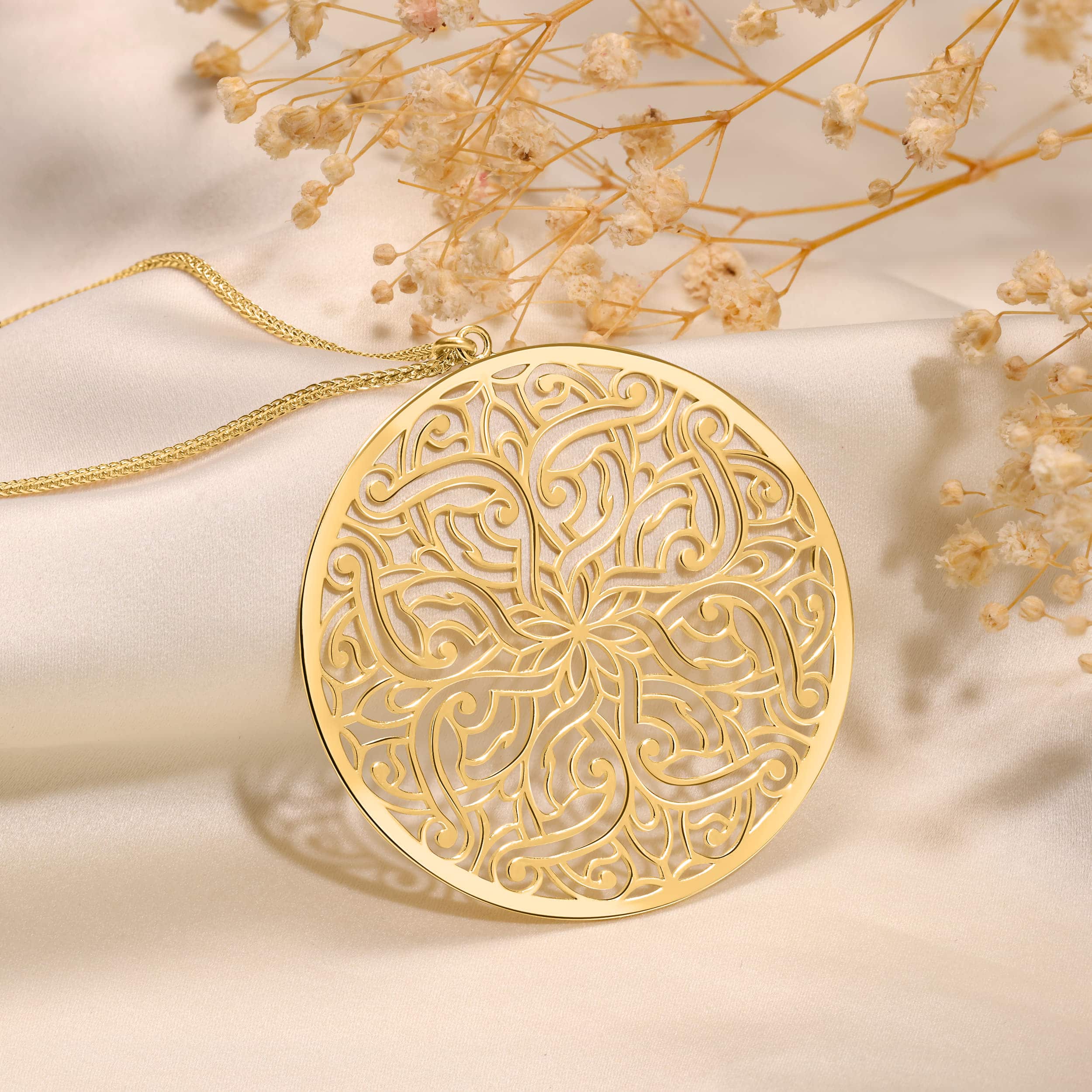 תליון שער יפו - זהב - תחרה גדול