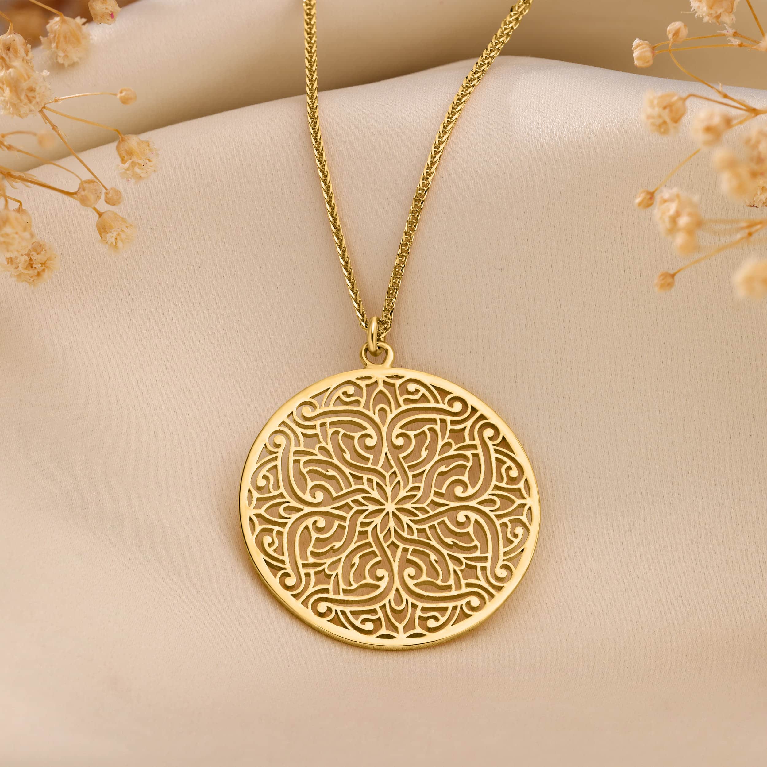 תליון שער יפו - זהב - תחרה. קטן